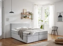 Sun Garden Boxspringbett Aspen Silber 140 x 200 cm