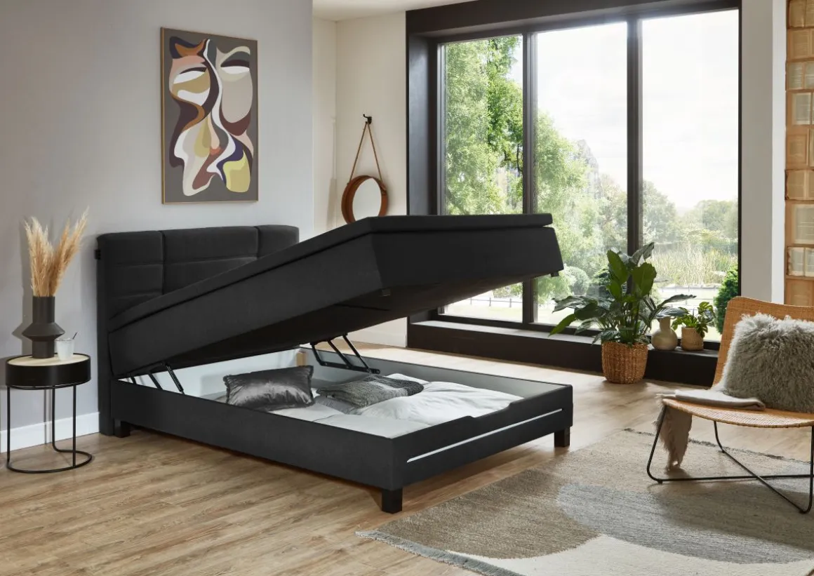 Sun Garden Boxspringbett Jefferson mit Bettkasten 140 x 200 cm