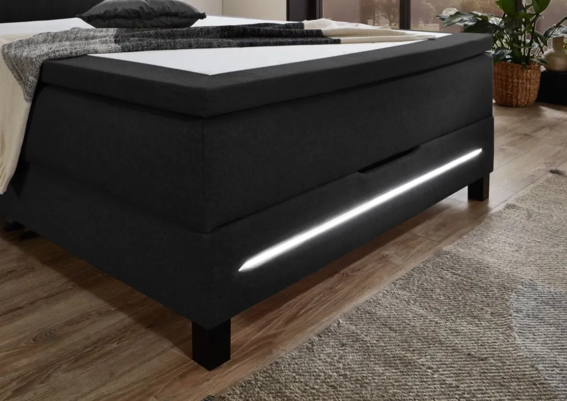 Sun Garden Boxspringbett Jefferson mit Bettkasten 140 x 200 cm
