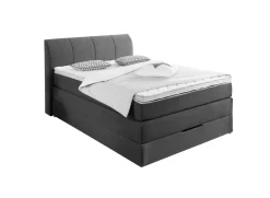 Sun Garden Boxspringbett Modesto mit Bettkasten Anthrazit 100 x 200 cm