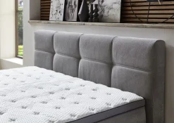 Sun Garden Boxspringbett Portage mit Bettkasten Silber 180 x 200 cm