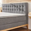 Sun Garden Boxspringbett Westwood Grau 180 x 200 cm