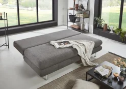 Sun Garden Schlafsofa Benfeld mit Stauraum Grau