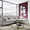 Systempolster Ecksofa 20110 Cord Grau