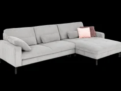 Systempolster Ecksofa 20110 Cord Grau