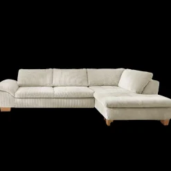 Systempolster Ecksofa 14007 Cord Natur