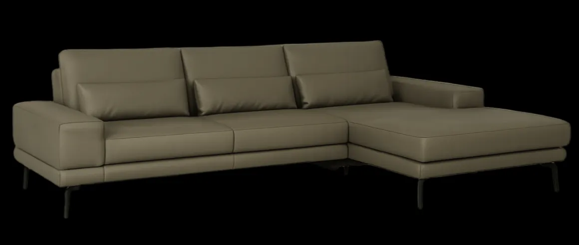 Systempolster Ecksofa 1136 Olive