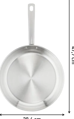 Tefal Edelstahl Pfanne Virtuoso unbeschichtet Ø 28 cm