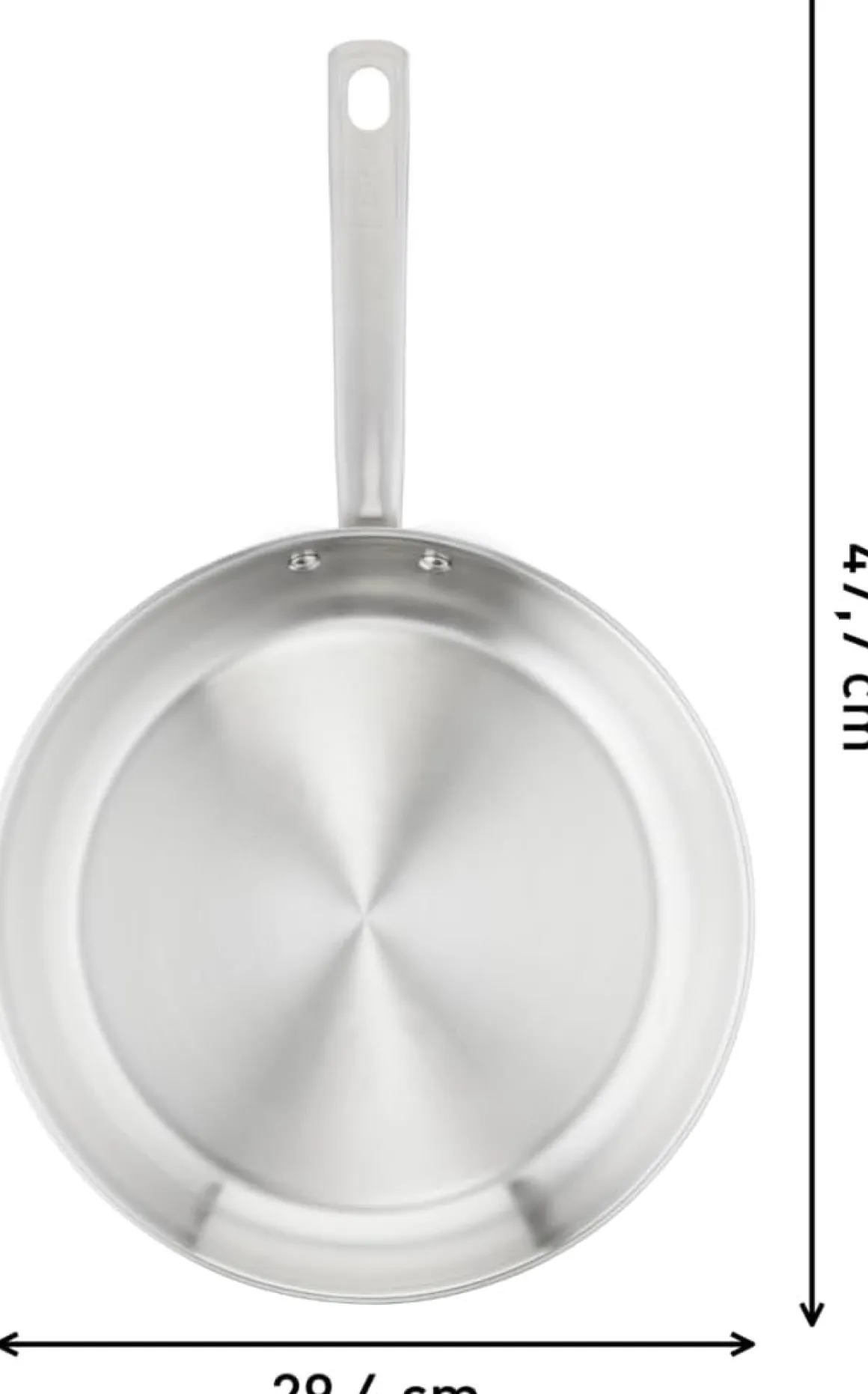 Tefal Edelstahl Pfanne Virtuoso unbeschichtet Ø 28 cm