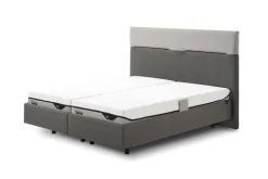 Tempur Boxspringbett Flat Pro SmartCool starr Grau 180 x 200 cm