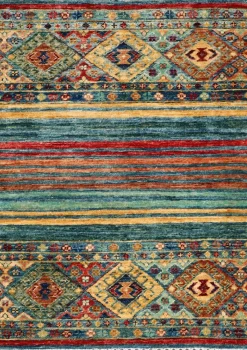 Teppich aus Afghanistan Smaragd 68 x 90 cm