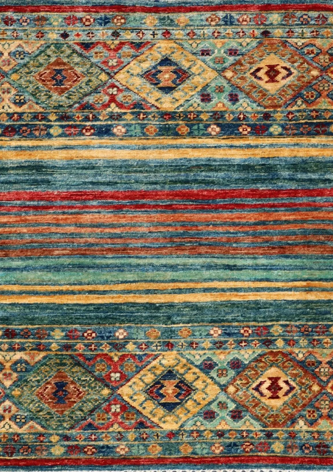 Teppich aus Afghanistan Smaragd 68 x 90 cm