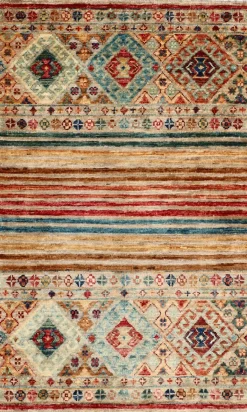 Teppich aus Afghanistan Smaragd 60 x 93 cm