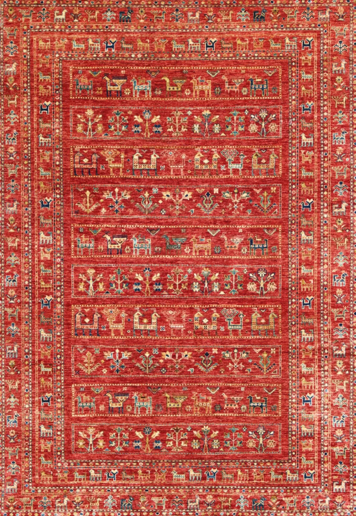Teppich aus Afghanistan Smaragd 172 x 242 cm