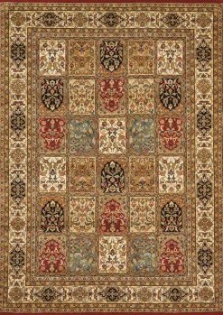 Teppich aus Indien Bachtiari rot 60 x 90 cm