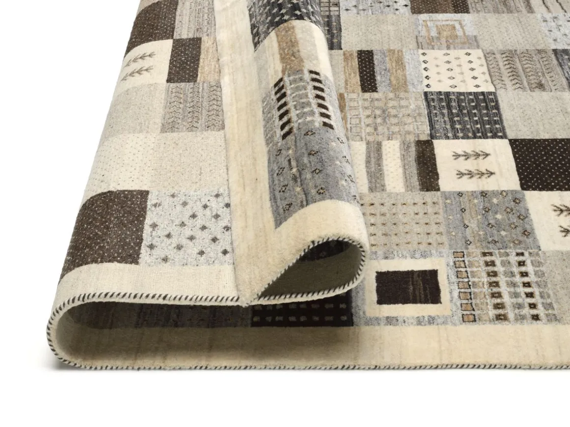 Teppich aus Indien Bella Beige-Braun 80 x 200 cm