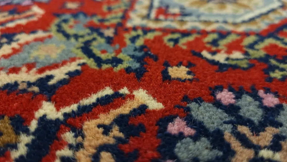 Teppich aus Indien Benaras Bidjar 50 rot 40 x 60 cm