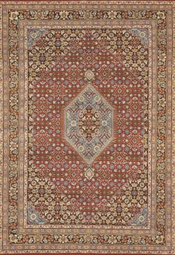 Teppich aus Indien Benaras Bidjar 50 rot 40 x 60 cm