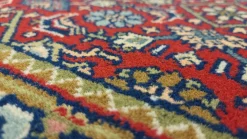 Teppich aus Indien Benaras Herati Rot 40 x 60 cm