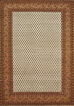 Teppich aus Indien Bikaner Mir 20 beige 40 x 60 cm