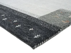 Teppich aus Indien Intense Mala Grau 70 x 140 cm