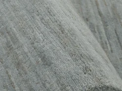 Teppich aus Nepal Himali Uni silber-grau 140 x 200 cm