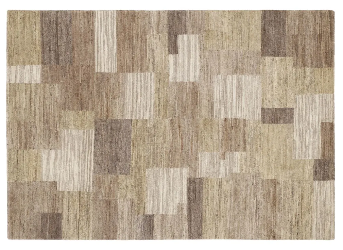 Teppich aus Nepal Lantara Dunkelcreme 70 x 140 cm