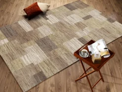Teppich aus Nepal Lantara Dunkelcreme 70 x 140 cm
