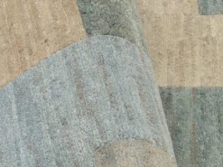 Teppich aus Nepal Lantara Silber-Grau 70 x 140 cm