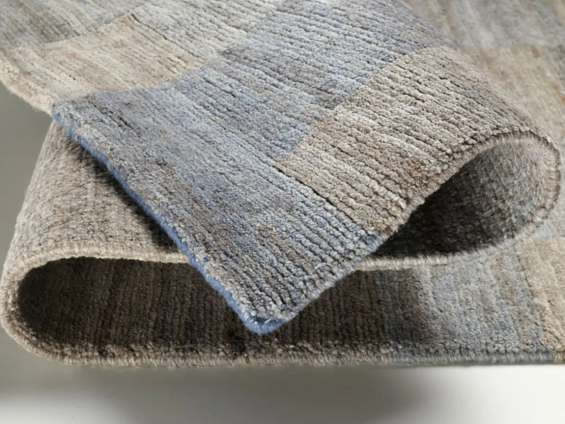 Teppich aus Nepal Lantara Silber-Grau 70 x 140 cm