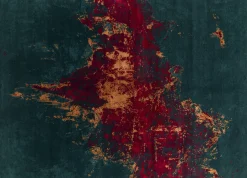 Teppich aus Nepal Millenium Grün-Rot 70 x 140 cm