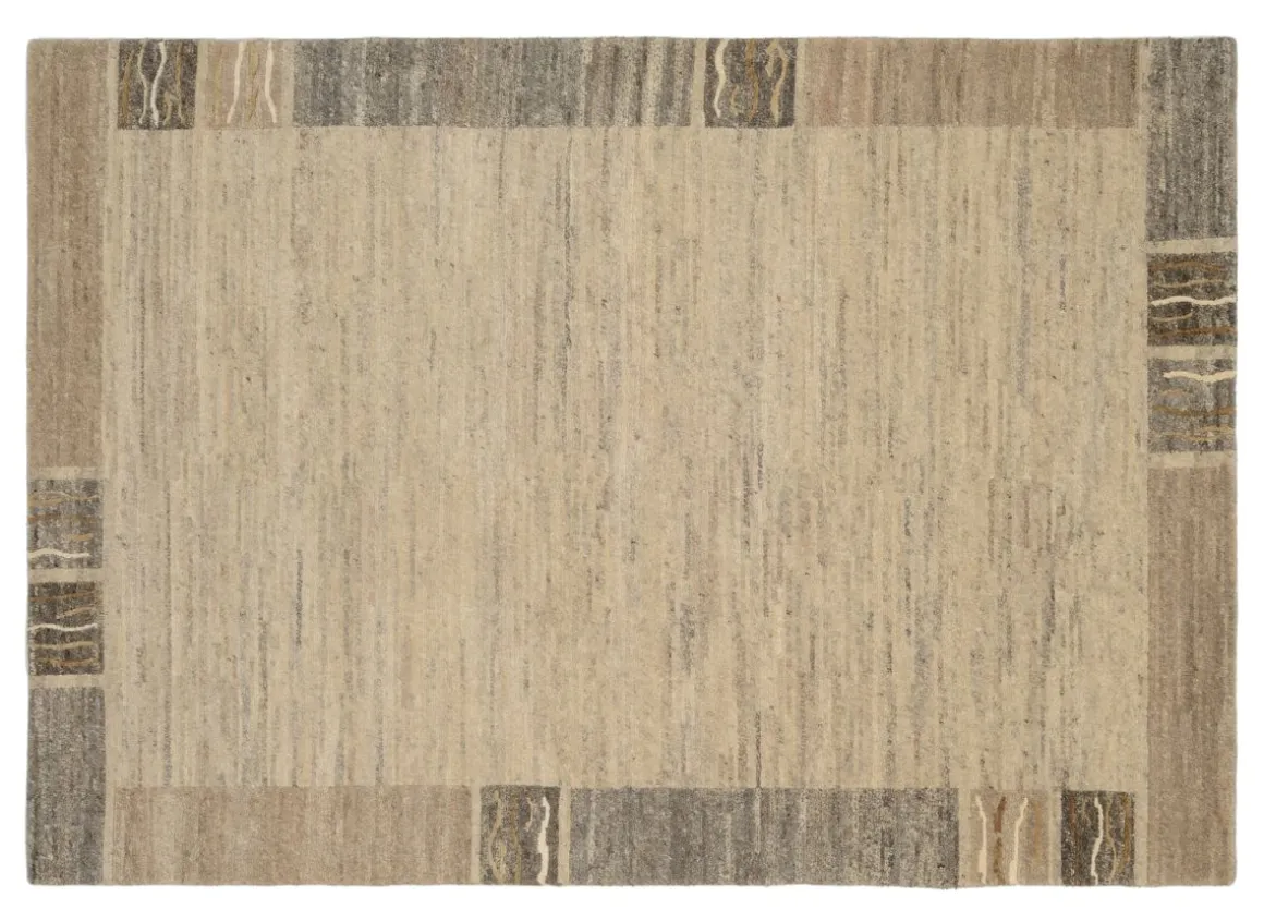 Teppich aus Nepal Silk Lalitpur Wolle-Natur 150 cm