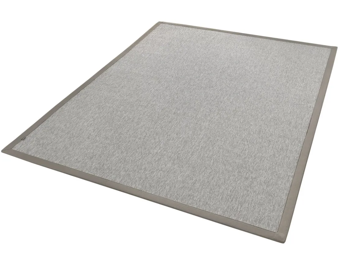 Teppich in Sisaloptik Naturino Rips Grau 67 x 133 cm