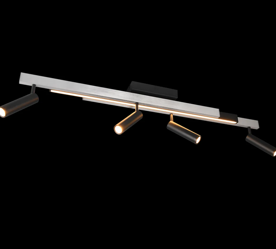 TRIO 4-flg LED Ausziehdeckenlampe Zeno