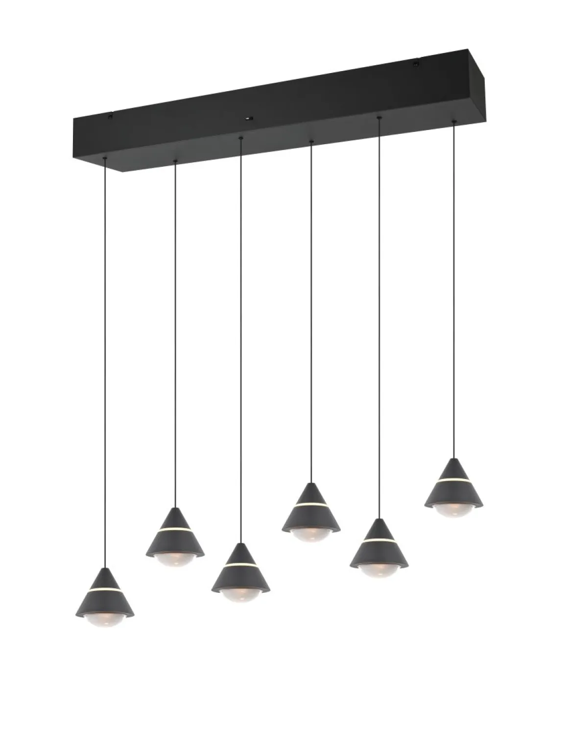 TRIO 6-flg LED Pendellampe Romeo