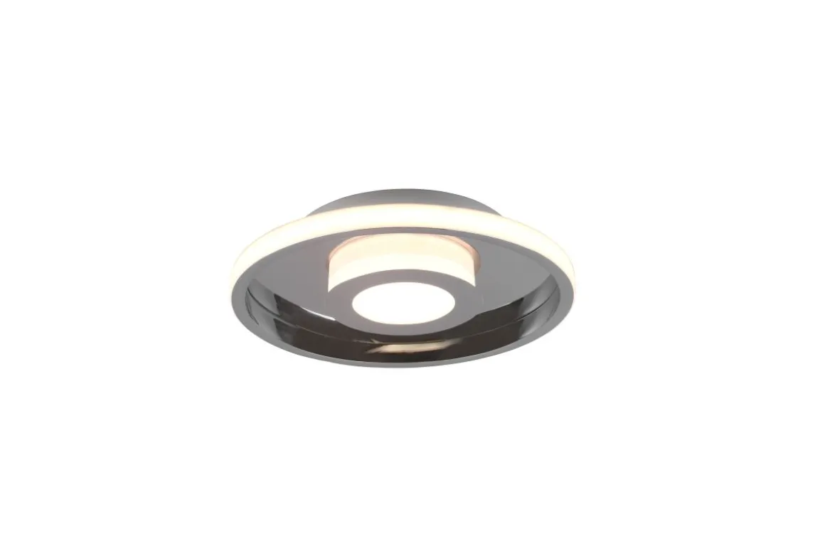 TRIO LED Deckenleuchte Ascari Chrom Ø 30 cm