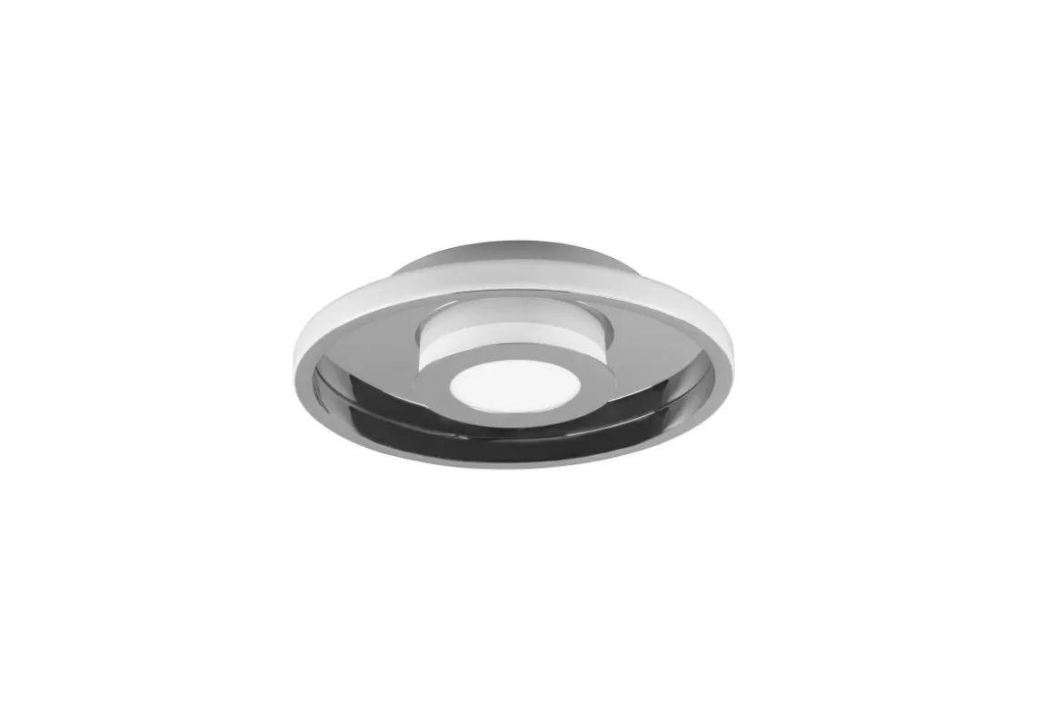 TRIO LED Deckenleuchte Ascari Chrom Ø 30 cm