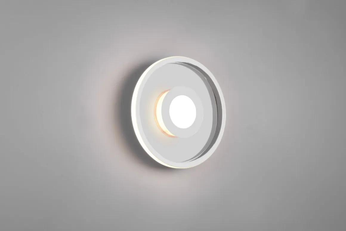 TRIO LED Deckenleuchte Ascari Chrom Ø 30 cm