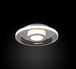 TRIO LED Deckenleuchte Ascari Chrom Ø 30 cm
