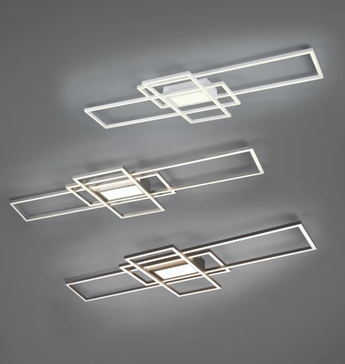 TRIO LED Deckenleuchte Irvine Anthrazit