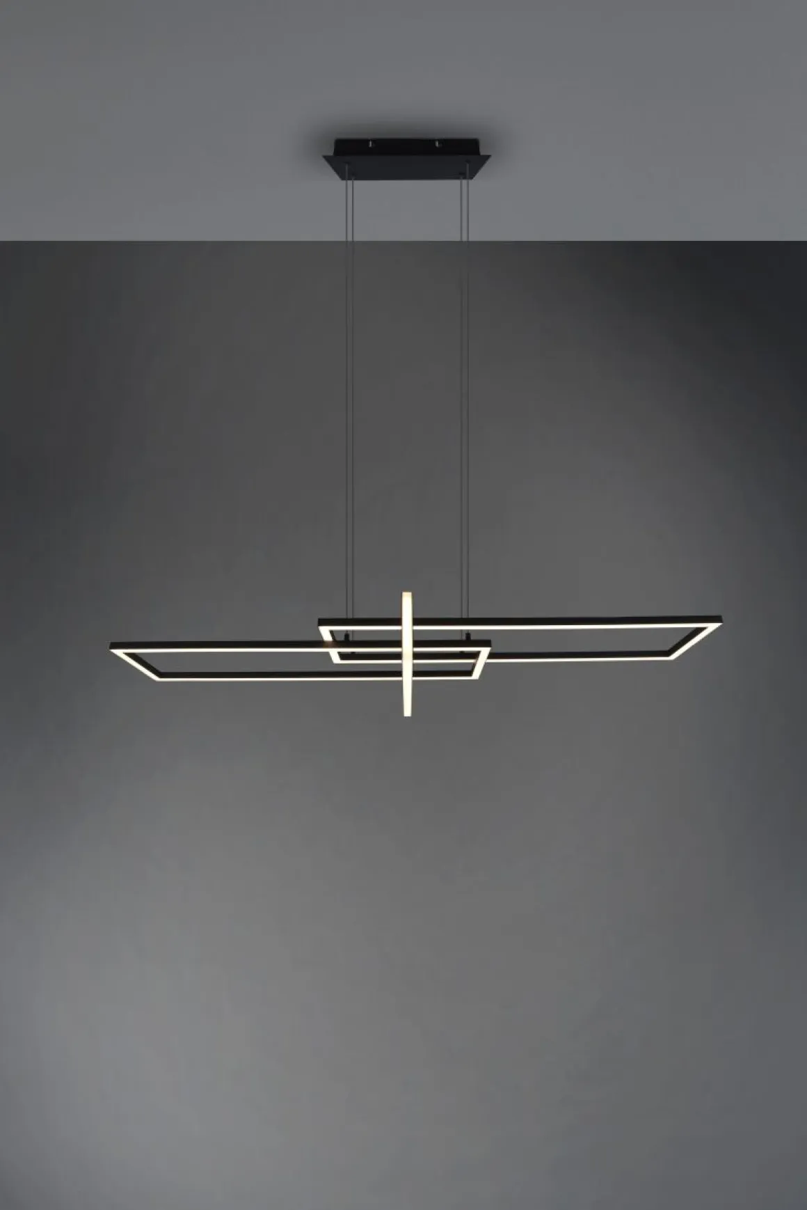 TRIO LED Pendelleuchte Salinas Schwarz