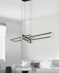 TRIO LED Pendelleuchte Salinas Schwarz