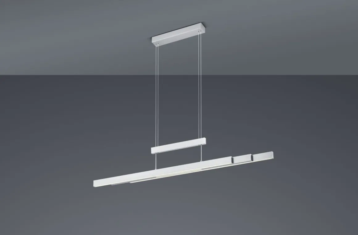 TRIO LED Pendelleuchte Trajan Nickel