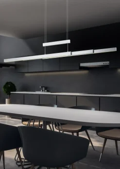 TRIO LED Pendelleuchte Trajan Nickel