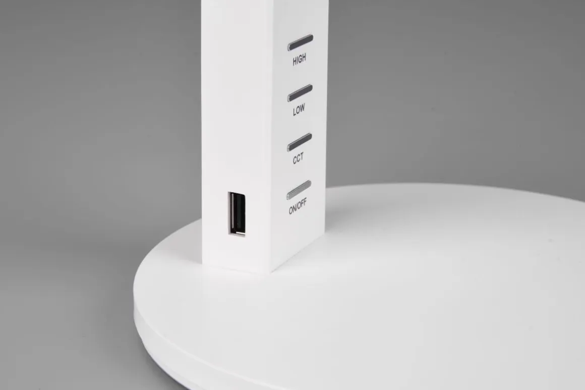 TRIO LED Tischleuchte Ava Weiß