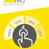 TRIO LED Tischleuchte Berlin Silber