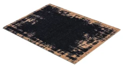 Türmatte Miabella Uni Bordüre dunkelgrau 50x70