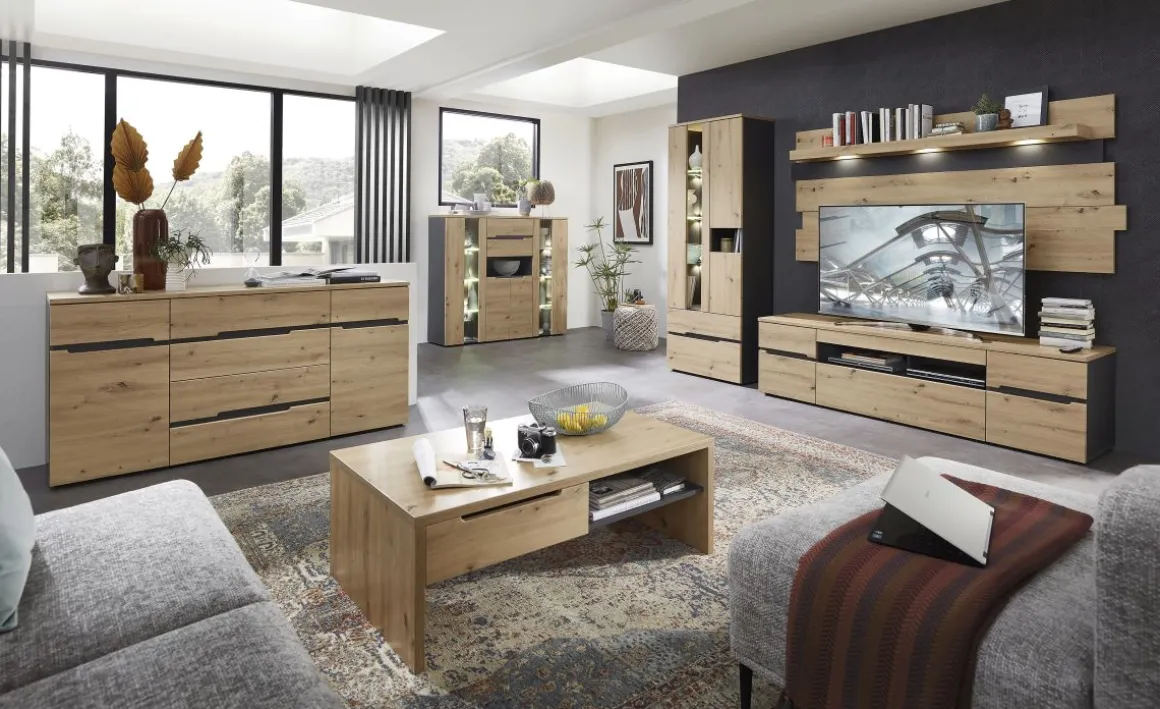 TV-Unterteil Memphis Artisan Eiche