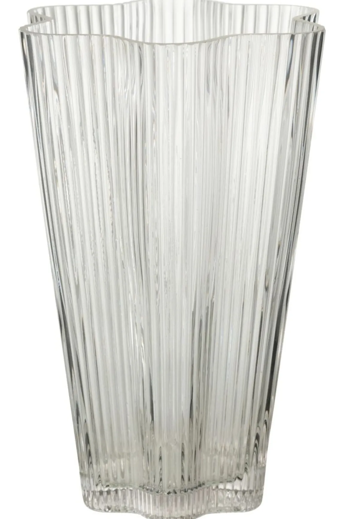 Vase Riffel Glas L
