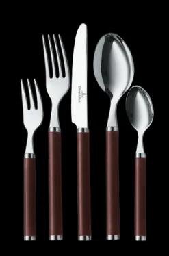 Villeroy & Boch 30-tlg. Tafelbesteck Play! Chocolate Brown